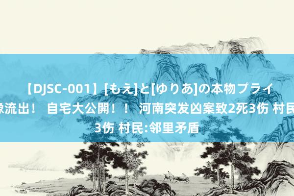 【DJSC-001】[もえ]と[ゆりあ]の本物プライベート映像流出！ 自宅大公開！！ 河南突发凶案致2死3伤 村民:邻里矛盾