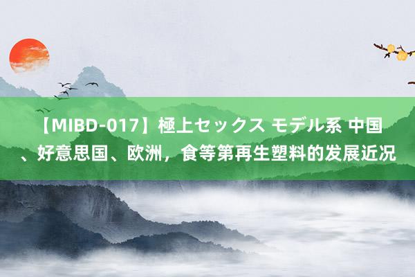 【MIBD-017】極上セックス モデル系 中国、好意思国、欧洲，食等第再生塑料的发展近况